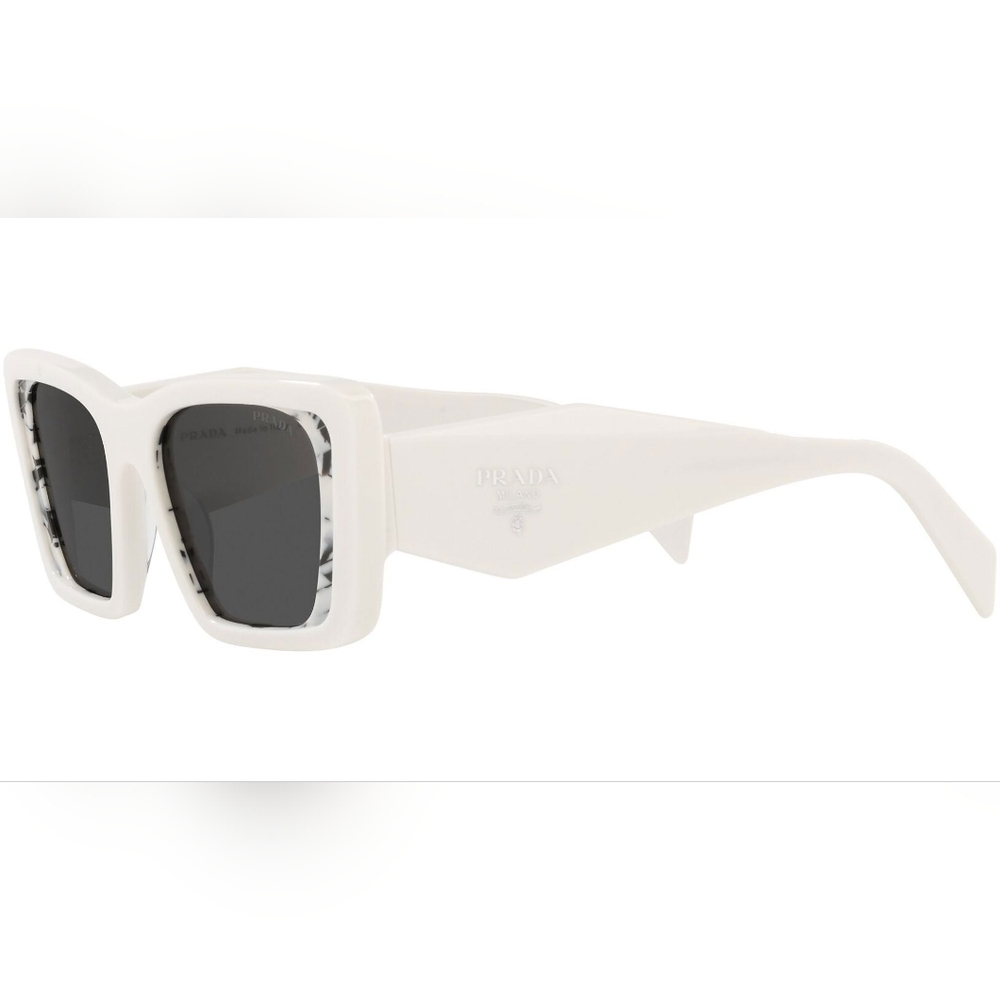 💯- Authentic New PRADAPR 08YS white havana black Sunglasses - Picture 4 of 16